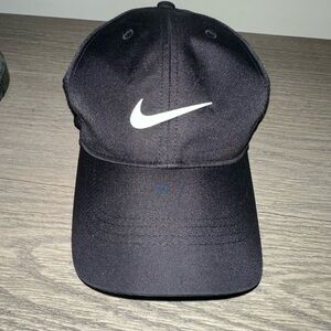 Nike Black Hat with White Logo